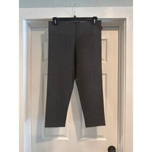 Worthington Heather Gray Pull-On Straight Leg Ankle Pants Size PL